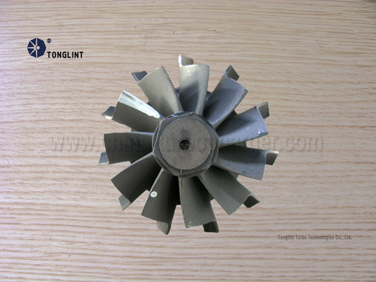 TBP4 58.3mmX74mm Turbocharger Turbine Wheel  and Shaft Turbine shaft rotor Inconel713C Material